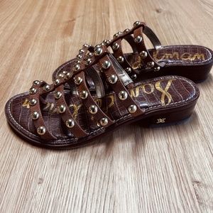 Sam Edelman Women's Juniper Heeled Sandal - Spiced Clay - Size 6.5 Wide